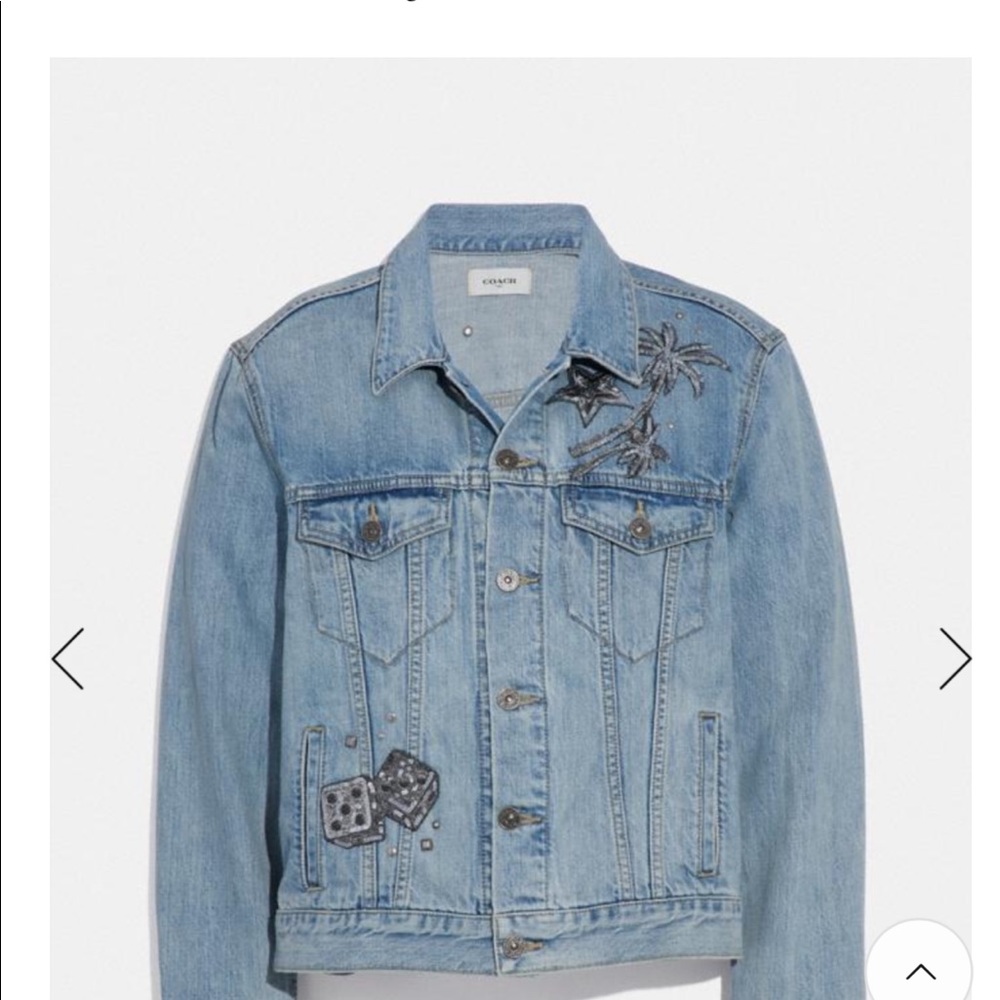 Coach jean jack with sequins emblem